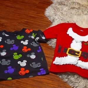 Christmas SPECIAL 4/5 Halloween shirt &  5/6 Santa Holiday  great condition
